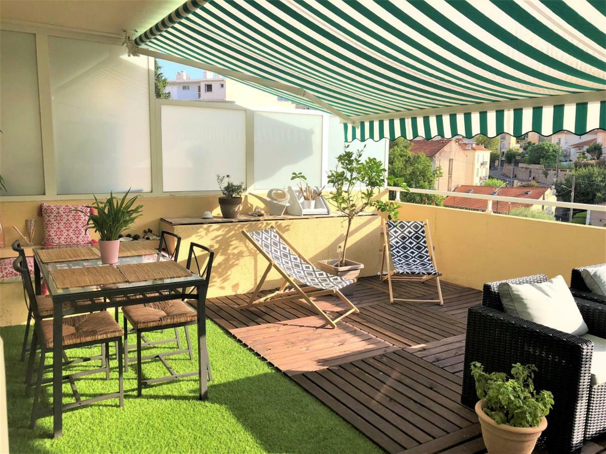 Appartement Cosy Calme Central-Terrasse Proche Palais 戛纳 外观 照片